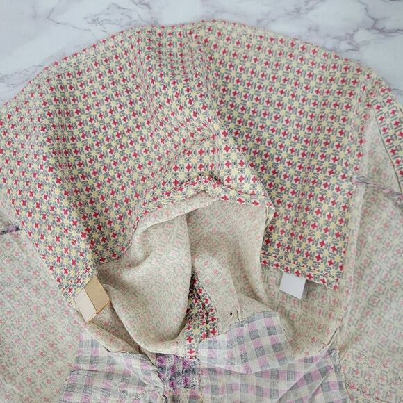 Great Depression Flour Feed Sack Sun Bonnnet Patchwork Vintage Antique Prarie main image 5